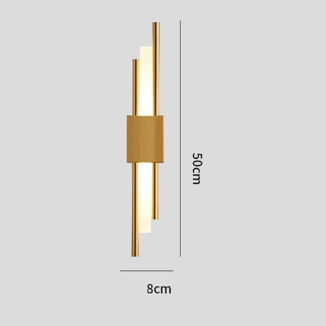 Arandela de parede Led linha cobre