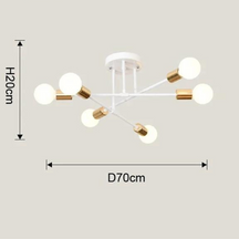 Luminária de Teto estilo nórdico minimalista