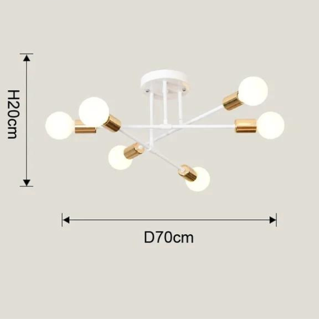 Luminária de Teto estilo nórdico minimalista