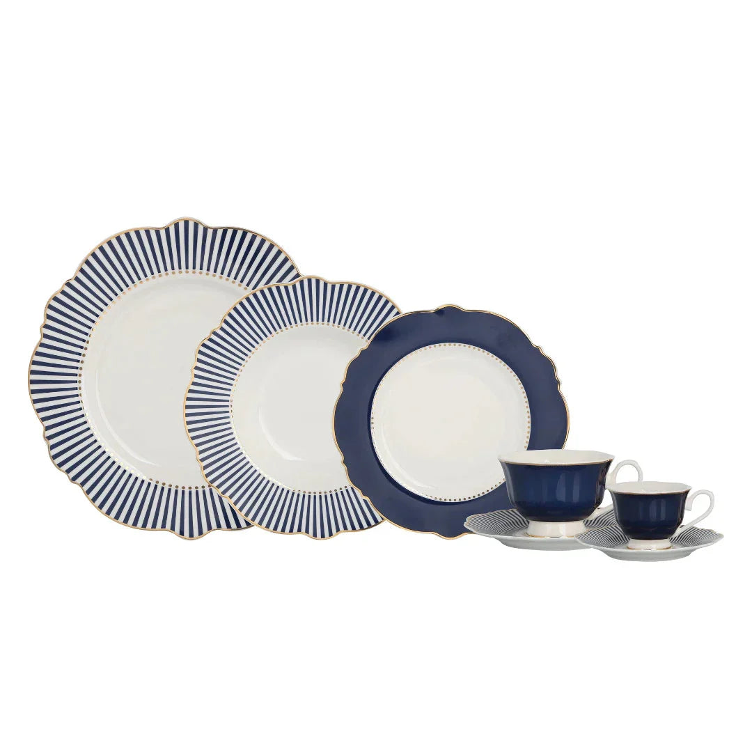 Aparelho de Jantar Royal 42Pçs New Bone China L'Hermitage