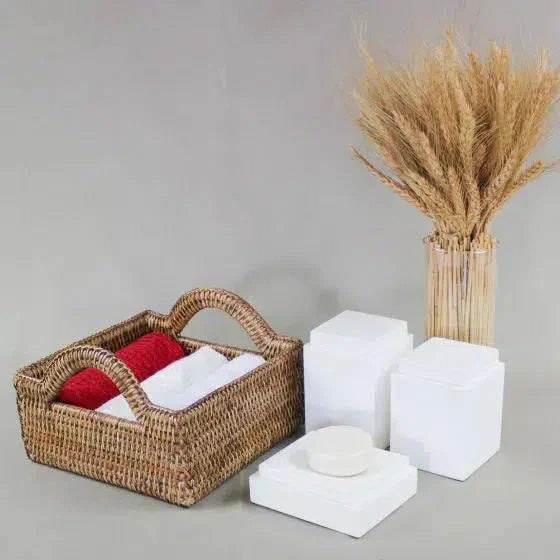 Cesta em Rattan Bahali 23x23x11cm