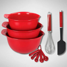 Kit Promocional: 10 Utensílios para Confeitaria Empire Red Kitchenaid