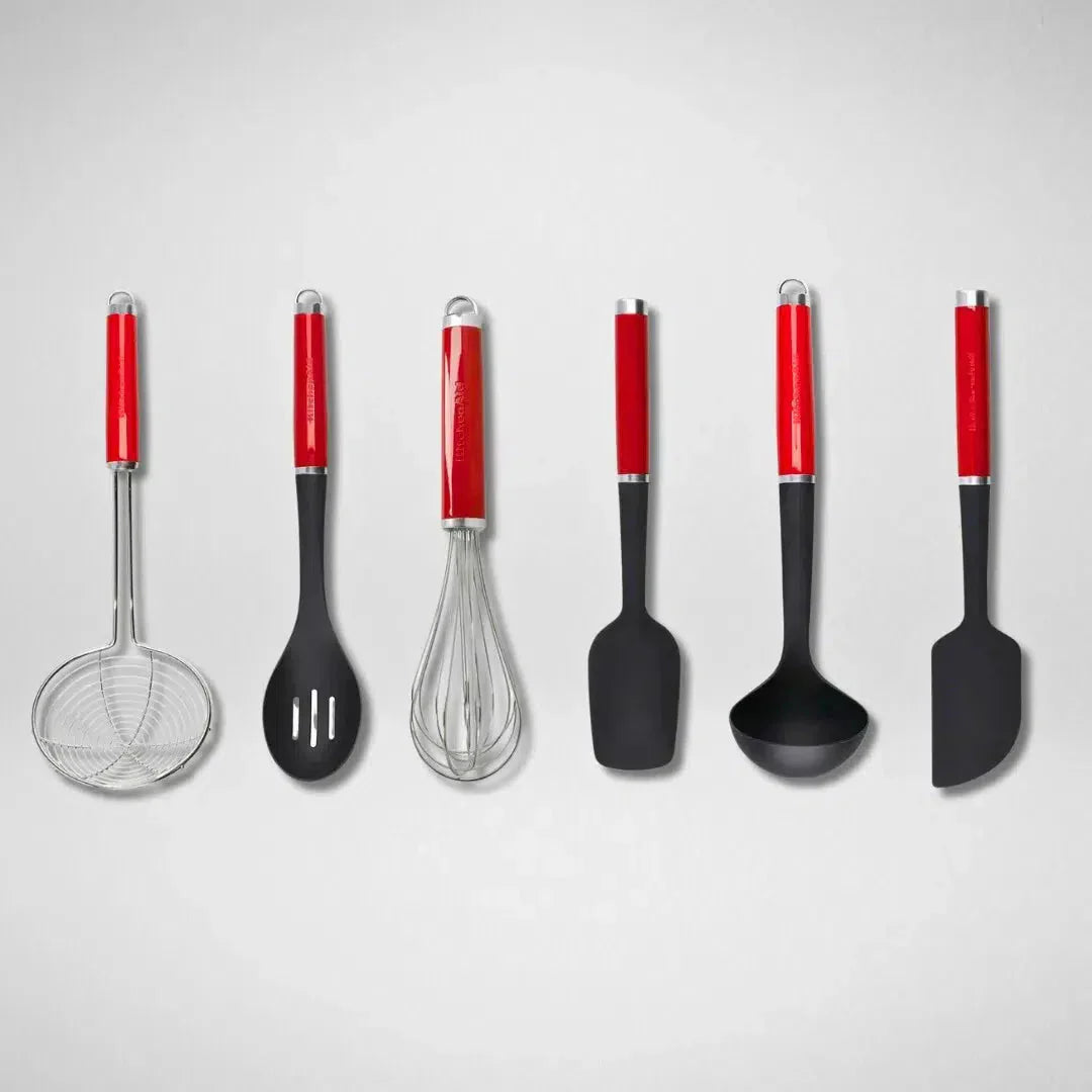 Kit Promocional: 6 Utensílios para Cozinha Empire Red Kitchenaid