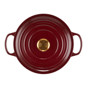 Panela Le Creuset Marmita Signature Rhone com Pegador Dourado 26cm