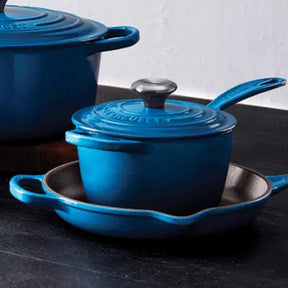 Panela Le Creuset Molheira Signature Azul Marseille 16cm 1,5L