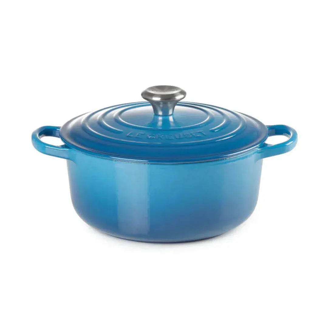 Panela Le Creuset Redonda Signature Azul Marseille 1,3L 16cm