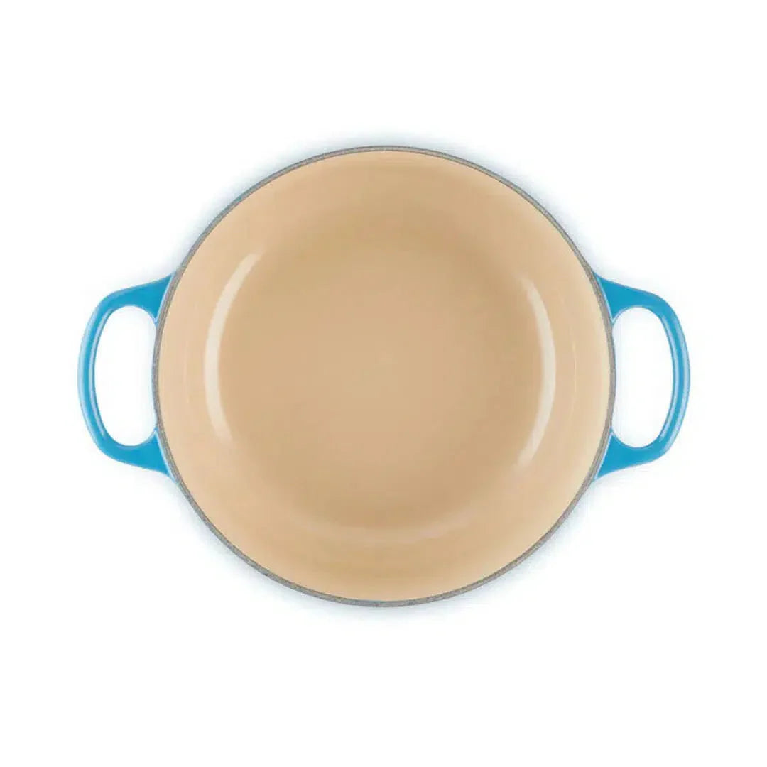 Panela Le Creuset Redonda Signature Azul Marseille 1,3L 16cm