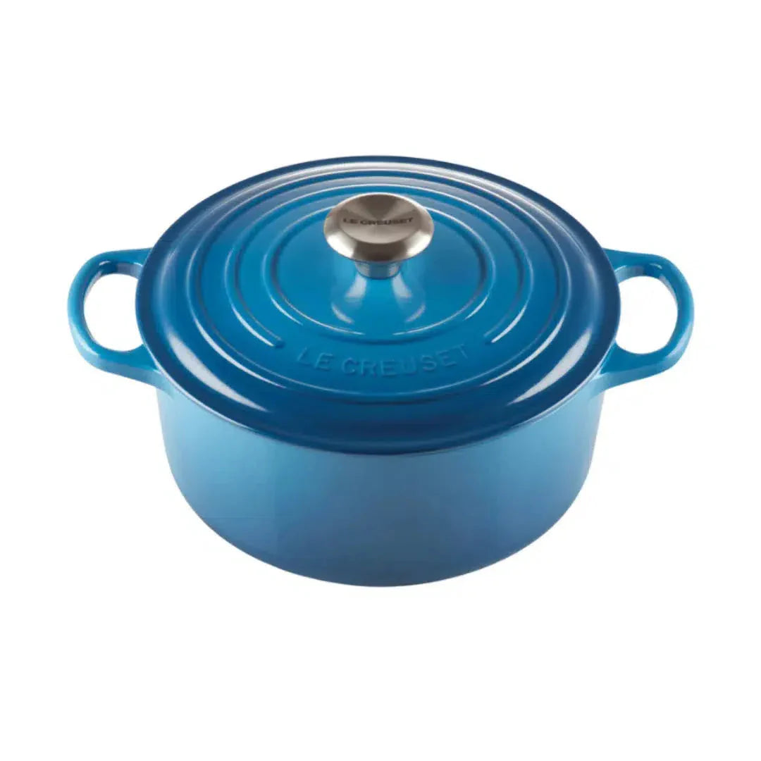 Panela Le Creuset Redonda Signature Azul Marseille 1,3L 16cm