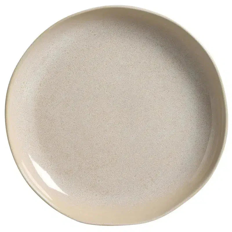 Travessa Grande Redonda Stoneware Orgânico Latte 36cm Porto Brasil