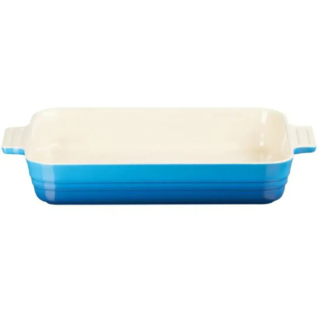 Travessa Retangular Cerâmica Clássica Azul Marseille 25cm Le Creuset