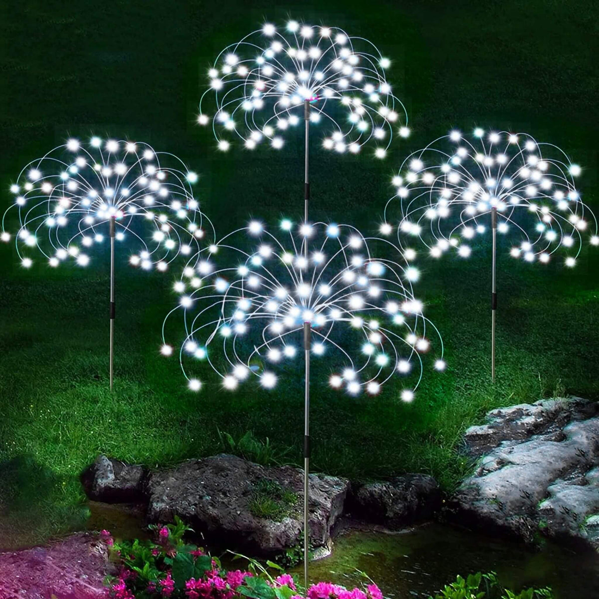 Led Solar - Fogos de Artifício Decoração de Natal