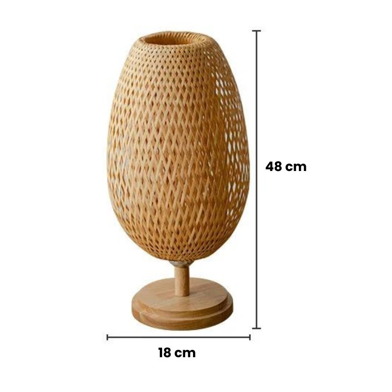 Luminária de Mesa Rattan